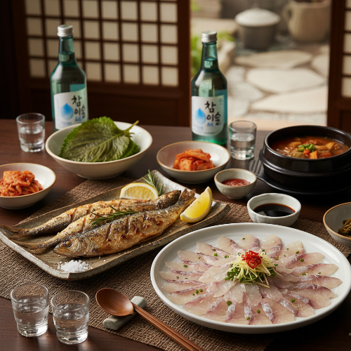 001.jpg 전어구이와 전어회